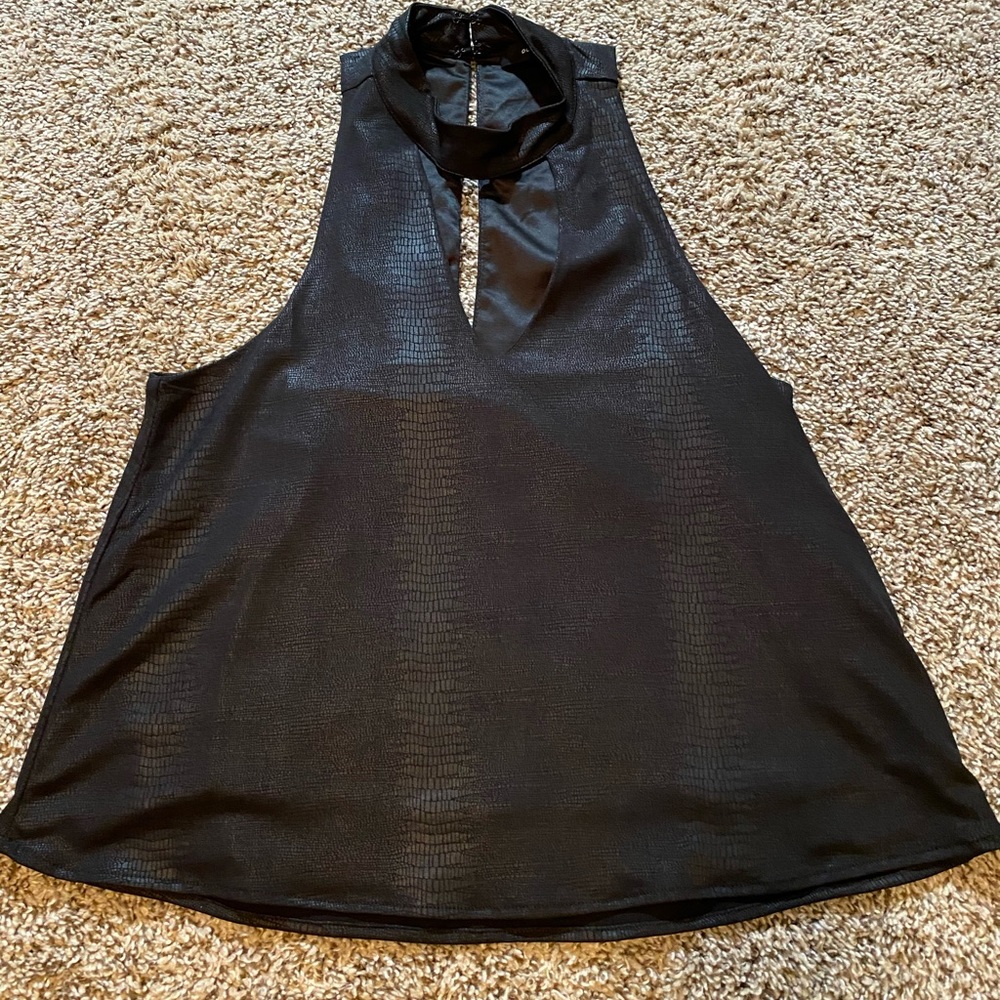 Black dressy halter top